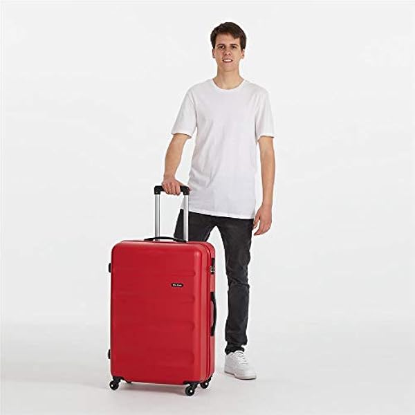 ROLL ROAD Valigia Grande Rigida ROLL ROAD Flex Rossa