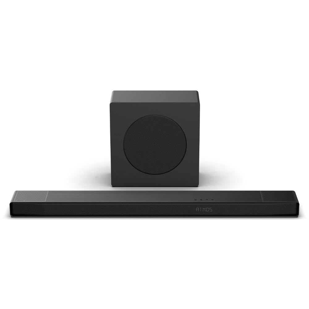 Hisense AX3120Q, Barre de Son 3.1.2 CH, 2 Haut-parleurs up-Firing, Hi-Concerto, Dolby Atmos, DTS:X, accordage de pièce, Caisson de Basses sans Fil 16,5 cm, EzPlay 3.0, ConnectLife
