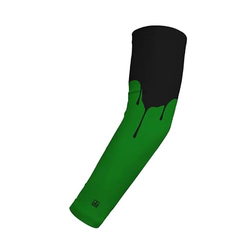 DEHAHA Kids Youth Drip Arm Sleeves for Girls Boys Football Cycling Activities,Green Youth Small — view 2
