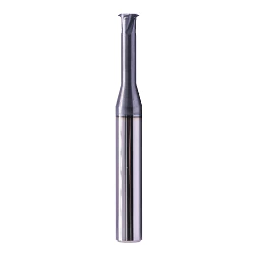 Image of BestParts 3 /8 inch 14-40 TPI Single Pitch Solid Carbide Thread end Mill - AlCrN Coated, 4 Flute, .290 inch Cutting Diameter, 3 /8 inch Shank Diameter, Necked to Thread .875 Deep, 3 inch Overall Length
