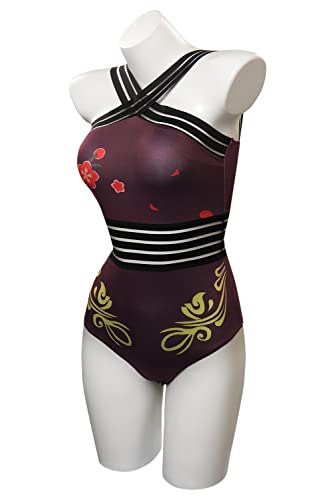 Alleyon Genshin Impact Bathing Suit Womens Hu Tao Venti Swimsuit Kazuha Scaramouche Anime Bikini Cosplay2
