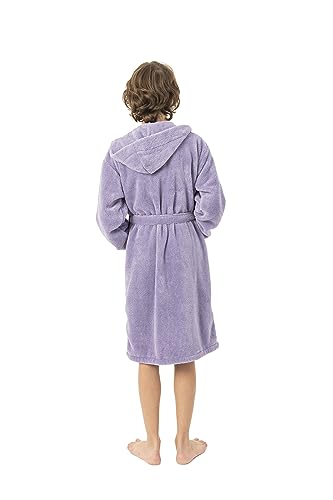 Image of BC BARE COTTON Boys Microfiber Fleece Hooded Robe