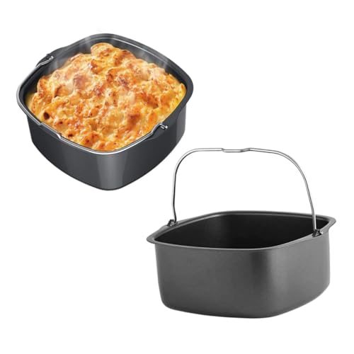 2 Peças Fritadeira De Ar Airfryer Fritadeiras Cesta De Bolo Fritadeira Acessórios Para Fritadeira Ap