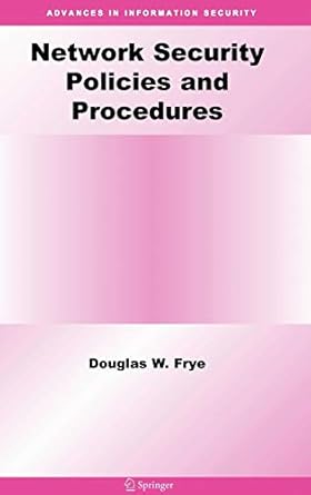 Network Security Policies And Procedures