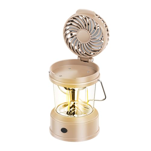 Fan de campamento, fanáticos recargables para acampar - Ventilador plegable multifuncional portátil con ganchos,Accesorios para acampar, ventilador de escritorio liviano para al aire libre, viajes,