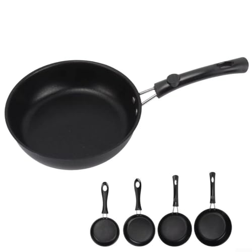 Poêle à frire compatible avec les cuisinières électriques et les cuisinières à induction avec poignée ergonomique (14 cm)
