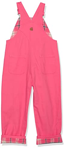 Carhartt Girls' Bib Overalls (Lined And Unlined), Pink Lemonade, 24 Months #TOP1