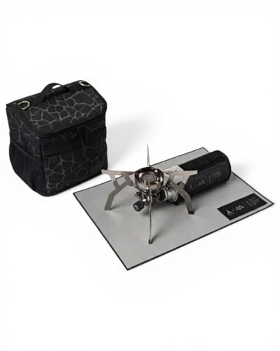 Tokyo Camp コンパクトバーナー Azuchi ガスバーナー 小型 軽量 折りたたみ 防災 非常用 カセットガス対応 アウトドア キャンプ 登山 ソロキャンプ (Azuchiコンプリートセット)