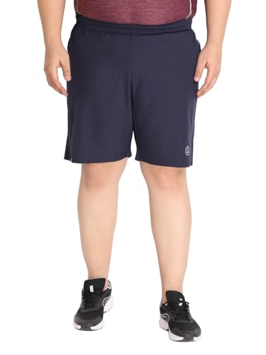 Image of CHKOKKO Men Shorts for Gym Sports or Running | Dry-Fit Fabric Single Layered Active Summer Workout Wear Knee Length Regular Fit | Elastic Waist with Front and Back Pockets