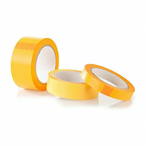 Goldband Washi Tape resistente a los rayos UV, fineline Lackierband Kreppband Feinkrepp Abklee (10 rollos, 25 mm x 50 m) Cover