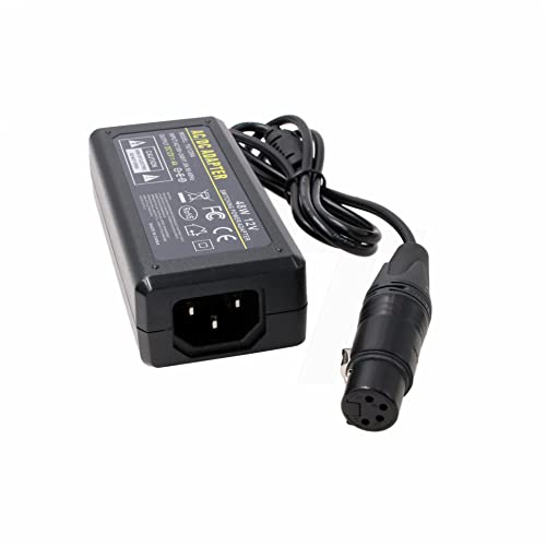 Adaptateur secteur XLR 4 broches 12V 4A HangTon pour moniteur et caméra Sony PMW F5 F3