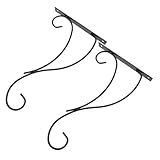 Abaodam 2 Stück Robuste Metallhalterung für Blumenkästen Wandhalterung Blumenampel Haken Balkon...
