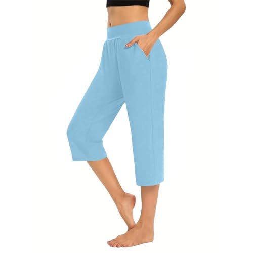 Pantalon en coton doux couleur unie coupe ajustée confort