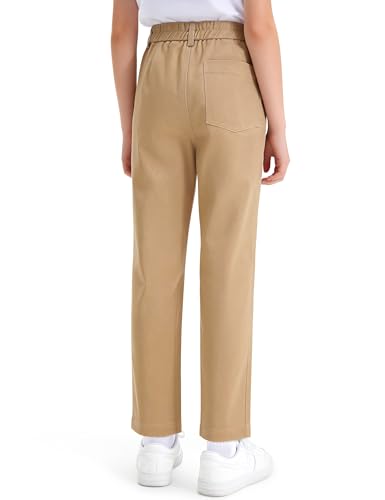 Image of KEREDA Girls School Uniform Slim Fit Pants with Pockets School Skinny Pants