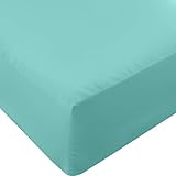 Utopia Bedding Full Fitted Sheet - Bottom Sheet - Deep Pocket - Soft Microfiber - Shrinkage and Fade Resistant - Easy Care -1 Fitted Sheet Only (Spa Blue)