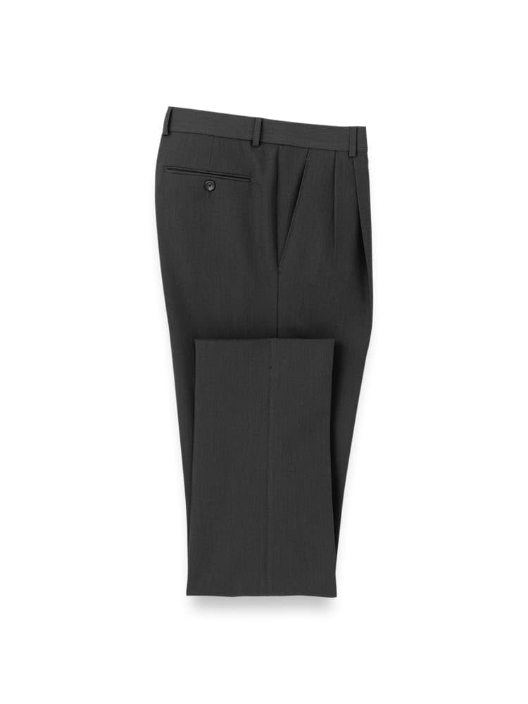 Paul Fredrick Men's Comfort Stretch Travel Pleated Pants