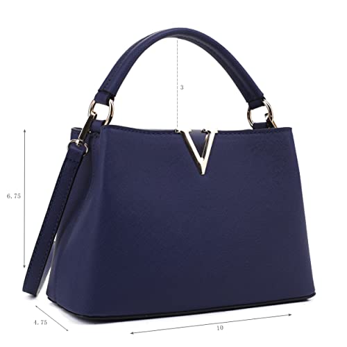 Image of EVVE Women's Small Satchel Bag Classic Top Handle Purses Fashion Crossbody Handbags with Shoulder Strap