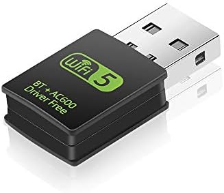 GREENTOUCHPC AC600 802.11ac High-Speed Dual-Band USB WiFi Bluetooth Combo Adapter for PC 600Mbps Wireless Network Connectivity Card Nano Dongle for Desktop Computer Laptops