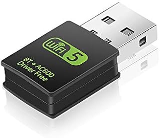 GREENTOUCHPC AC600 802.11ac High-Speed Dual-Band USB WiFi Bluetooth Combo Adapter for PC 600Mbps Wireless Network Connectivity Card Nano Dongle for Desktop Computer Laptops