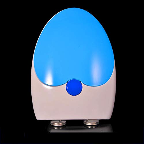 Wc-sitz mit Absenkautomatik Antibakterieller für Erwachsene und Kinder Premium Kinder Familien Toilettendeckel Quick Release Easy clean Einfache Montage, Softclose, Verlängert ( Color : Blue )