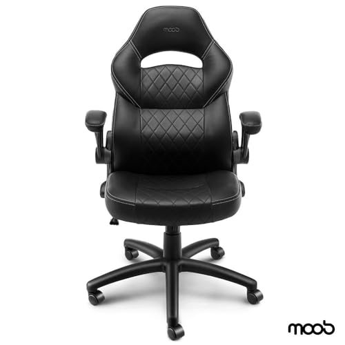 Cadeira Gamer Moob Horizon Giratória Com Função Relax e Braços Ajustáveis Preto