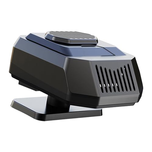 Veasbuu Elektrische Heizung für Auto, 12 V/ 24 V Fensterentfroster, tragbare Auto- Heizung, Windschutzscheiben- Abtau- Defogger, verstellbar, elektrisch für LKW und LKW