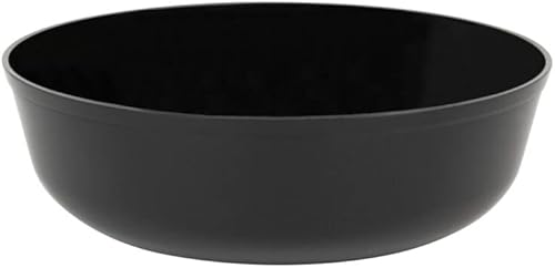 Miniatura 3 de PARTY BARGAINS Cuencos desechables de 16 onzas, paquete de 10, color negro, recipiente redondo de plástico para utensilios de cocina, perfecto para