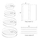 Boyun Acrylic Cake Disc, Clear Cake Decorating Supplies with 8 Round Acrylic Discs,2 Icing Scraper And 4 Center Dowel For Make Your Cakes, Acrylic Discs For Icing Cakes(4.25/6.25/8.25/10.25 Inch)