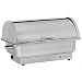 Produktbild Mahlzeit elektrischer Edelstahl Chafing Dish mit GN 1/1 | 9 Liter | bis 80°C | Speisenwärmer mit Rolltop, Buffetwärmer | Warmhaltebehälter Essen, Wärmebecken elektrisch für Buffet und Catering