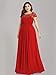 Ever-Pretty Womens Plus Size Floor-Length Black Tie Evening Party Dresses Red US 22