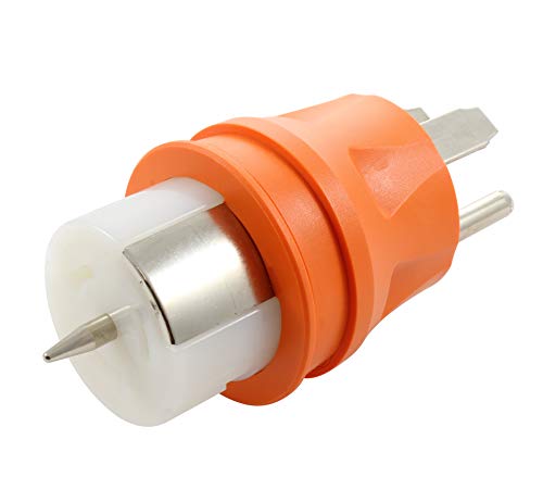 AC WORKS Generator to Transfer Switch 50Amp Inlet Box Adapter (NEMA 14-50 50Amp Plug to CS6364 Compact)