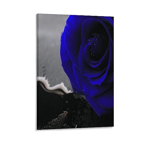 Impression sur toile portrait de rose IOFEER affiche d'art mural decoration interieure