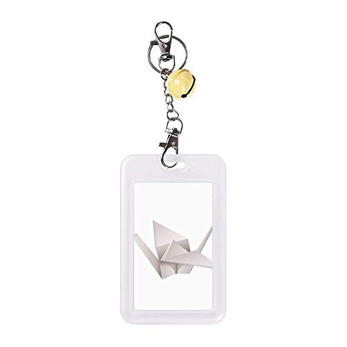 Funda para tarjetas de crédito amarilla con diseño geométrico de origami abstracto