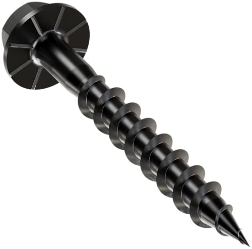 Simpson Strong-Tie Tornillo para Conector Outdoor Accents #9 x 1.5 pulg. Revestimiento Doble Barrera, Negro (50 unidades) miniatura 3