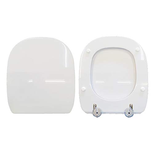ACB/COLBAM - Copriwater Ideal Standard Conca Castoro Cerniera Cromo Sedile Asse Wc 8032543027130