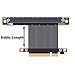 ADT-Link PCIe 4.0/3.0 x8 to PCIE x16 Graphics Card Riser Adapter 16x PCI-e PCI-Express 90 180 Degree (40cm, R83SR 3.0)