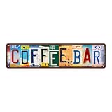Street Sign Coffee Bar Plaque