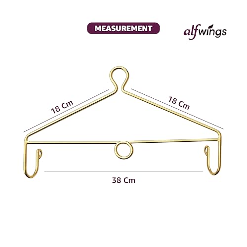 Image of Baby Cradle Hanger Steel | Supports Up to 25Kg | Strong Metal | for Thottil Swing Jhula Palna | (Gold, Centre Hole)