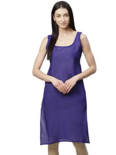 Image of Ada Womens Terivoile Cotton Suit Full Slip /Camisole (Pack of 2) A301831