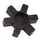 L Jaw Coupling Insert, Flexible Rubber Coupling Spacer for Lovejoy L-095 and TB Woods, Urethane Jaw Coupler Center for Industrial Machinery Vibration Damping, Conveyor System and