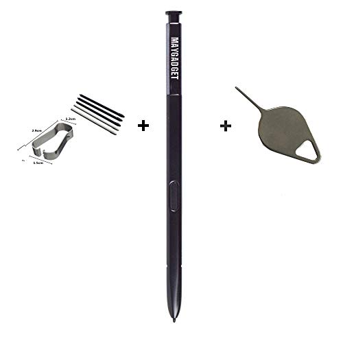 Maygadget Note 8 Replacement S Stylus Pen Pointer Pen for Samsung Galaxy Note 8 Note8 +Replacement Tips / Nibs+Eject Pin-Black