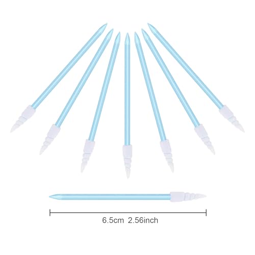 200 Pcs Cleaning swabs, Lint Free High Density Foam Sponge Lab Tip Swab Sticks for Precise Cleaning of Circuit Boards, Inkjet Printers, Camera Lenses, Optical Lenses, and Optical Equipment (Blue) - Thumbnail 3
