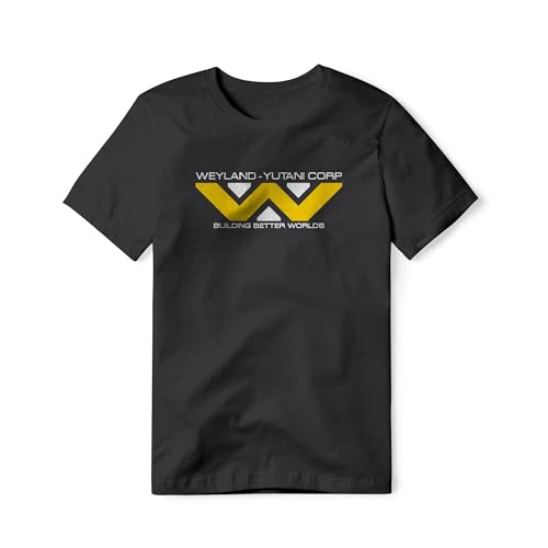 Weyland-Yutani Logo : Alien Movie Classic Cotton Tee (Dark Charcoal) 3XL