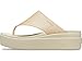 Crocs Women's Brooklyn Platform Flip Flops, Champagne/Bone, 8 Women