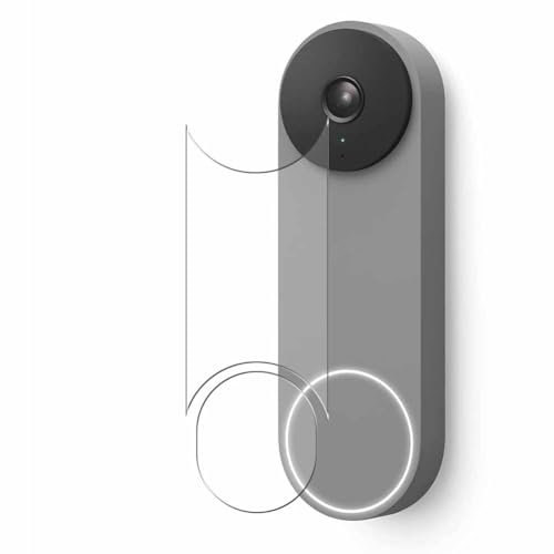 Puccy 3 Pack Screen Protector, compatible with Google Nest Doorbell battery TPU Film Guard Not Tempered Glass Protectors