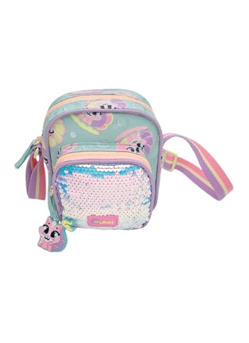 PUKET - Bolsinha Infantil Puket Menina Gata Sereia Verde Água