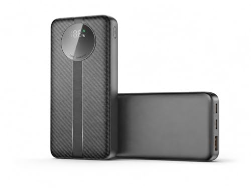 Image of Nextech Astro 20000mAh 35W PD Fast Charging Power Bank, Type-C Input & Output, Dual Output with Digital Display, Portable Laptop & Mobile Charger for iPhone, Android, Tablets & MacBook, Black