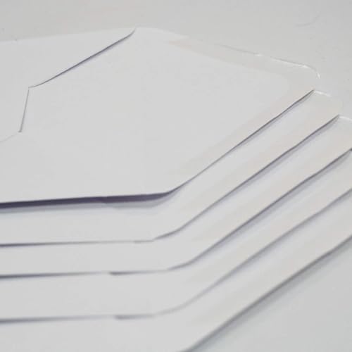Image of Craft UK 50 White Scalloped Cards & Envelopes 5 x 7, 91 x 152 x 0.64 cm