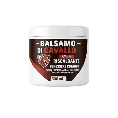 Warming Horse Balm - Natural Relief for Muscles and Joints with Arnica, Centella and Menthol - Stress Relief and Relaxing Effect - Various Sizes Available (1)