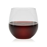 Libbey Indoors Out Break-Resistant Stemless Red Wine Glasses, Set of 4